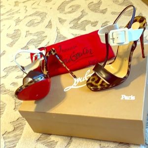 Beltega 120 leopard Louboutin stiletto heels